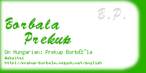 borbala prekup business card